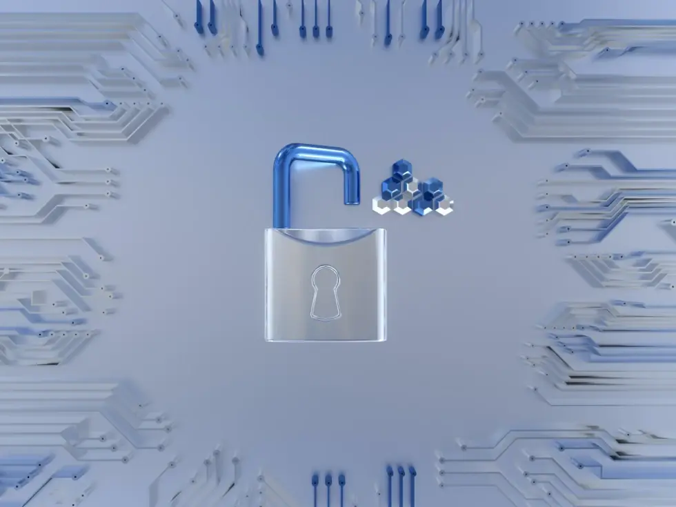 Digitale Sicherheit Schloss Symbol